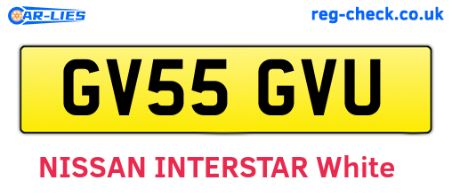 GV55GVU are the vehicle registration plates.