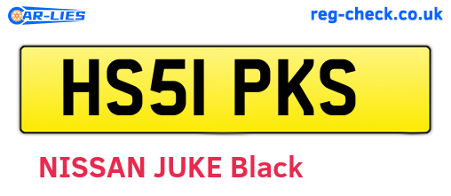 HS51PKS are the vehicle registration plates.
