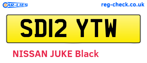 SD12YTW are the vehicle registration plates.