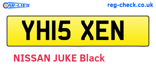 YH15XEN are the vehicle registration plates.