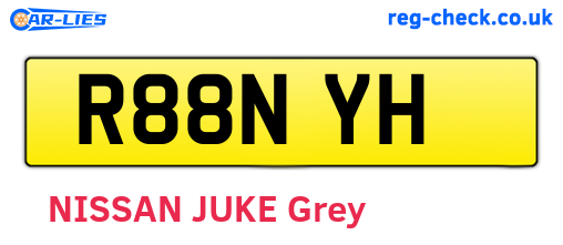 R88NYH are the vehicle registration plates.