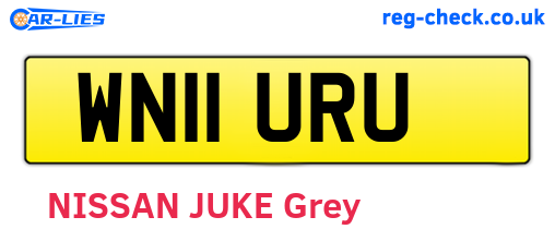 WN11URU are the vehicle registration plates.