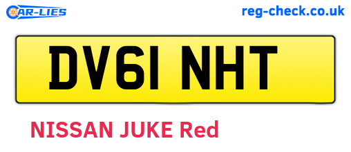 DV61NHT are the vehicle registration plates.