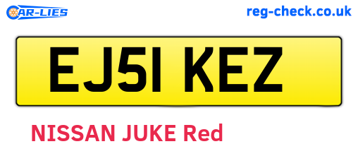 EJ51KEZ are the vehicle registration plates.