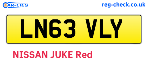 LN63VLY are the vehicle registration plates.