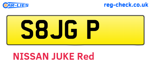 S8JGP are the vehicle registration plates.