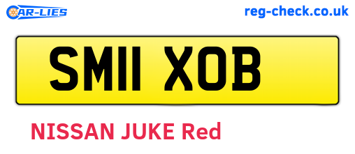 SM11XOB are the vehicle registration plates.