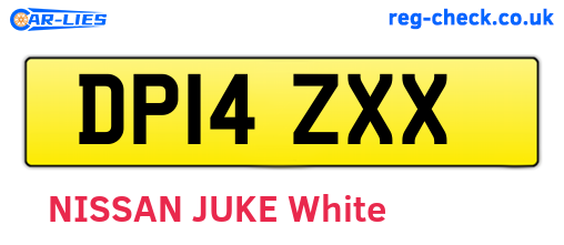 DP14ZXX are the vehicle registration plates.