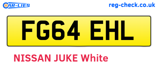 FG64EHL are the vehicle registration plates.