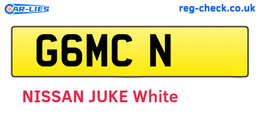 G6MCN are the vehicle registration plates.