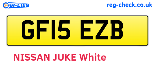 GF15EZB are the vehicle registration plates.