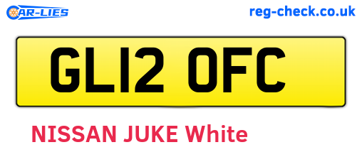 GL12OFC are the vehicle registration plates.