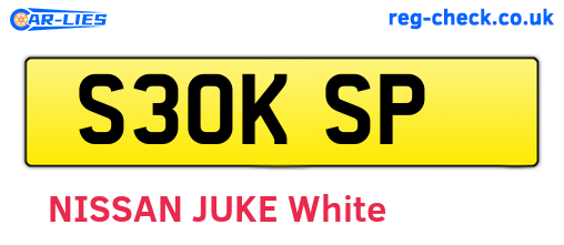 S30KSP are the vehicle registration plates.