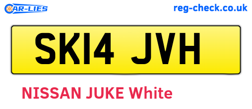 SK14JVH are the vehicle registration plates.