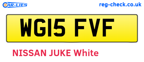 WG15FVF are the vehicle registration plates.