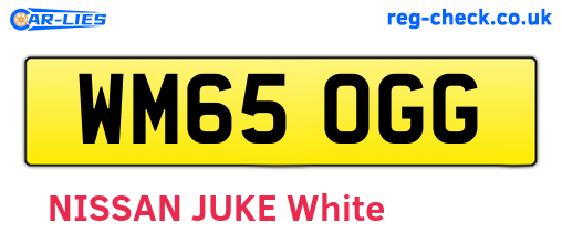 WM65OGG are the vehicle registration plates.