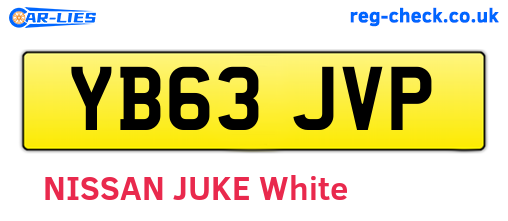 YB63JVP are the vehicle registration plates.