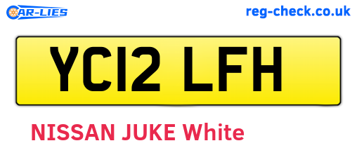 YC12LFH are the vehicle registration plates.
