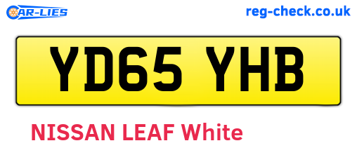 YD65YHB are the vehicle registration plates.