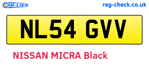 NL54GVV are the vehicle registration plates.