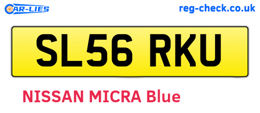 SL56RKU are the vehicle registration plates.