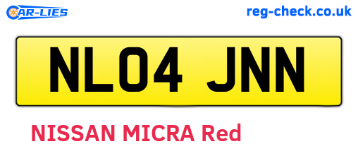 NL04JNN are the vehicle registration plates.