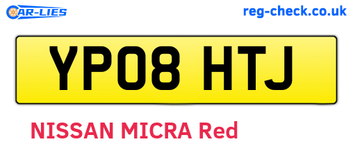 YP08HTJ are the vehicle registration plates.