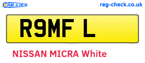 R9MFL are the vehicle registration plates.