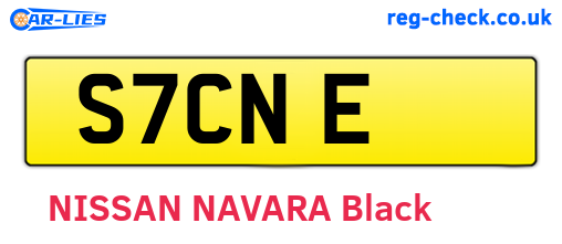 S7CNE are the vehicle registration plates.