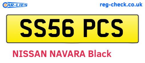 SS56PCS are the vehicle registration plates.