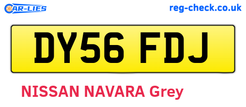 DY56FDJ are the vehicle registration plates.