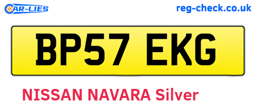 BP57EKG are the vehicle registration plates.