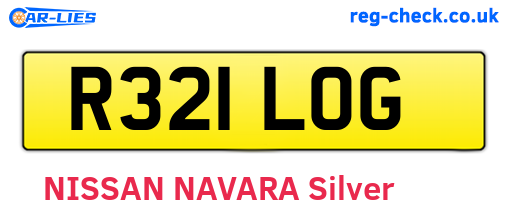 R321LOG are the vehicle registration plates.