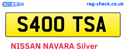 S400TSA are the vehicle registration plates.