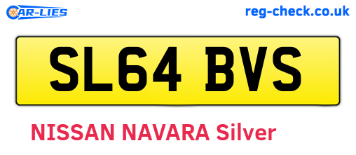 SL64BVS are the vehicle registration plates.