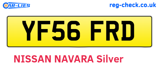 YF56FRD are the vehicle registration plates.