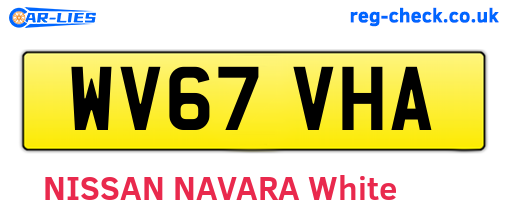 WV67VHA are the vehicle registration plates.