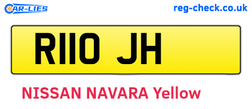 R11OJH are the vehicle registration plates.