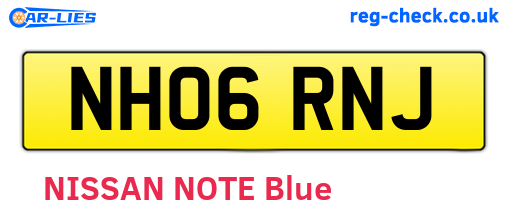 NH06RNJ are the vehicle registration plates.