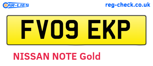 FV09EKP are the vehicle registration plates.
