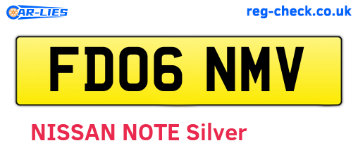 FD06NMV are the vehicle registration plates.