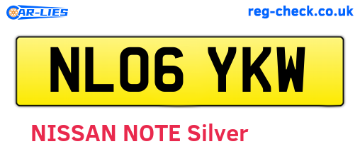 NL06YKW are the vehicle registration plates.
