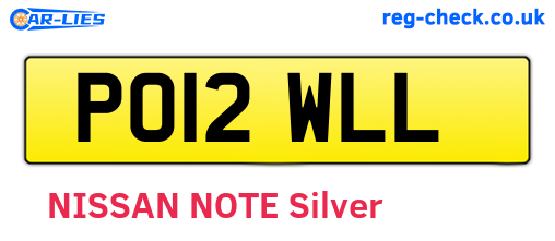 PO12WLL are the vehicle registration plates.