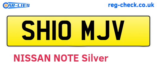 SH10MJV are the vehicle registration plates.