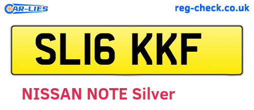 SL16KKF are the vehicle registration plates.