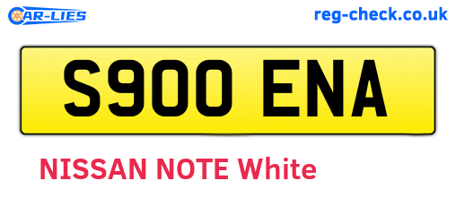 S900ENA are the vehicle registration plates.