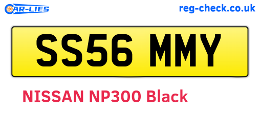 SS56MMY are the vehicle registration plates.