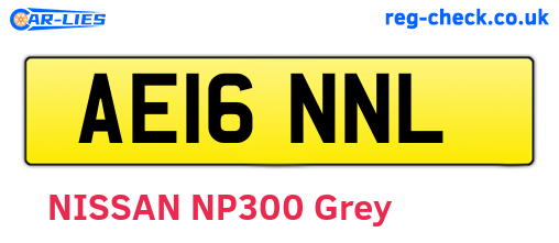 AE16NNL are the vehicle registration plates.