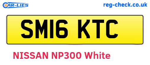 SM16KTC are the vehicle registration plates.