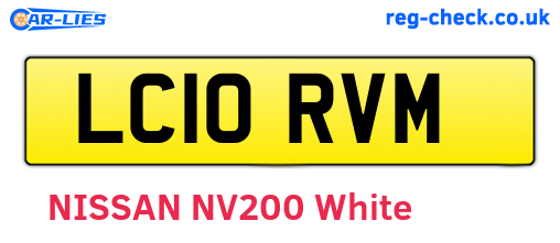 LC10RVM are the vehicle registration plates.